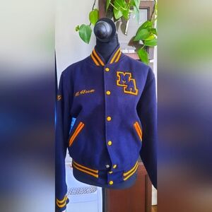 Vintage Maine Mount Abrams varsity jacket.